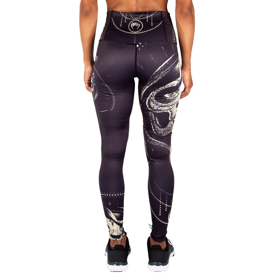 venum santa muerte leggings - blackyellow