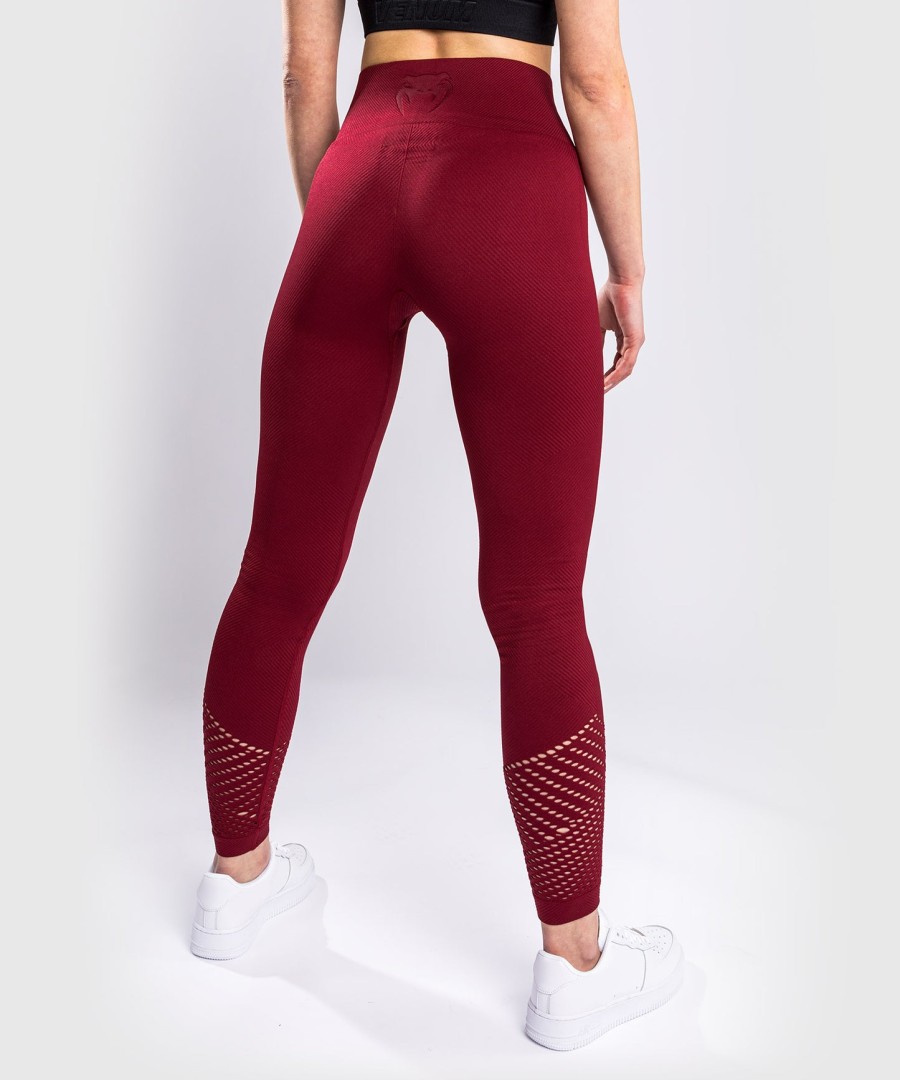 venum sparring seamless leggings - for women - burgundy