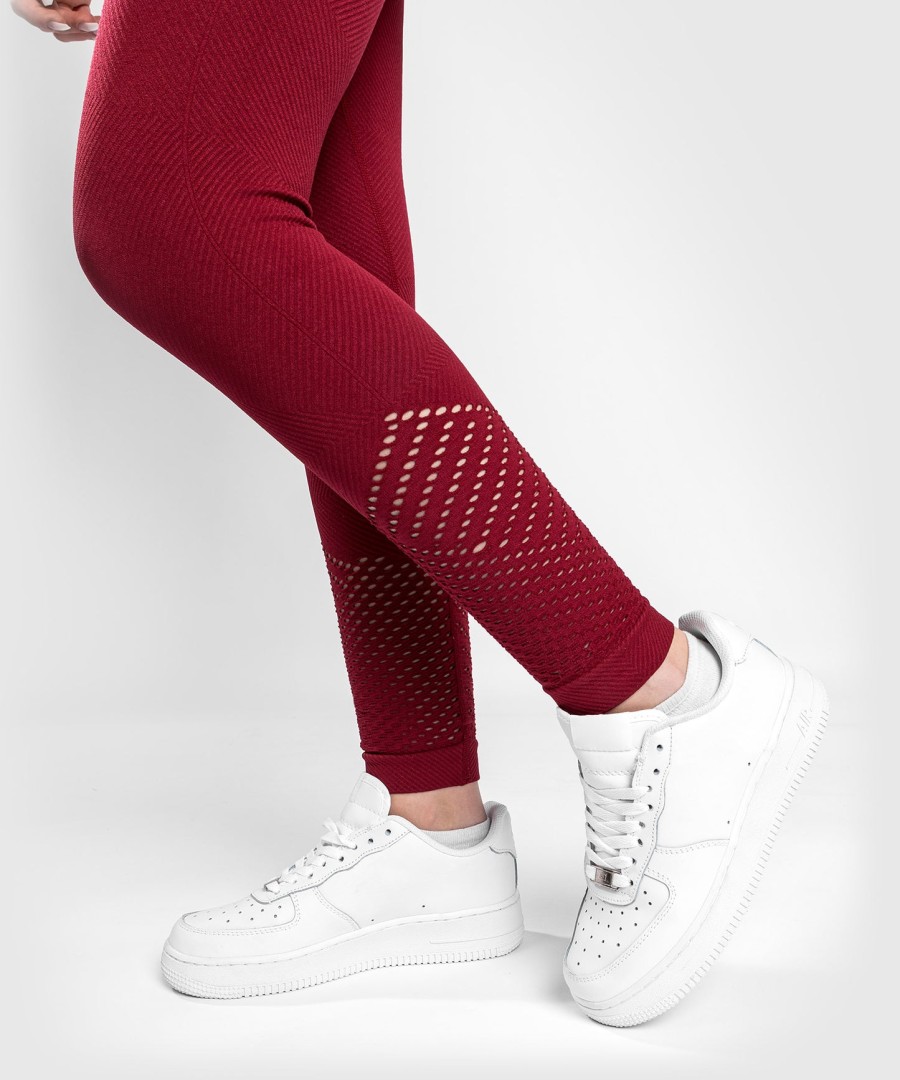venum sparring seamless 78 leggings - for women - burgundy