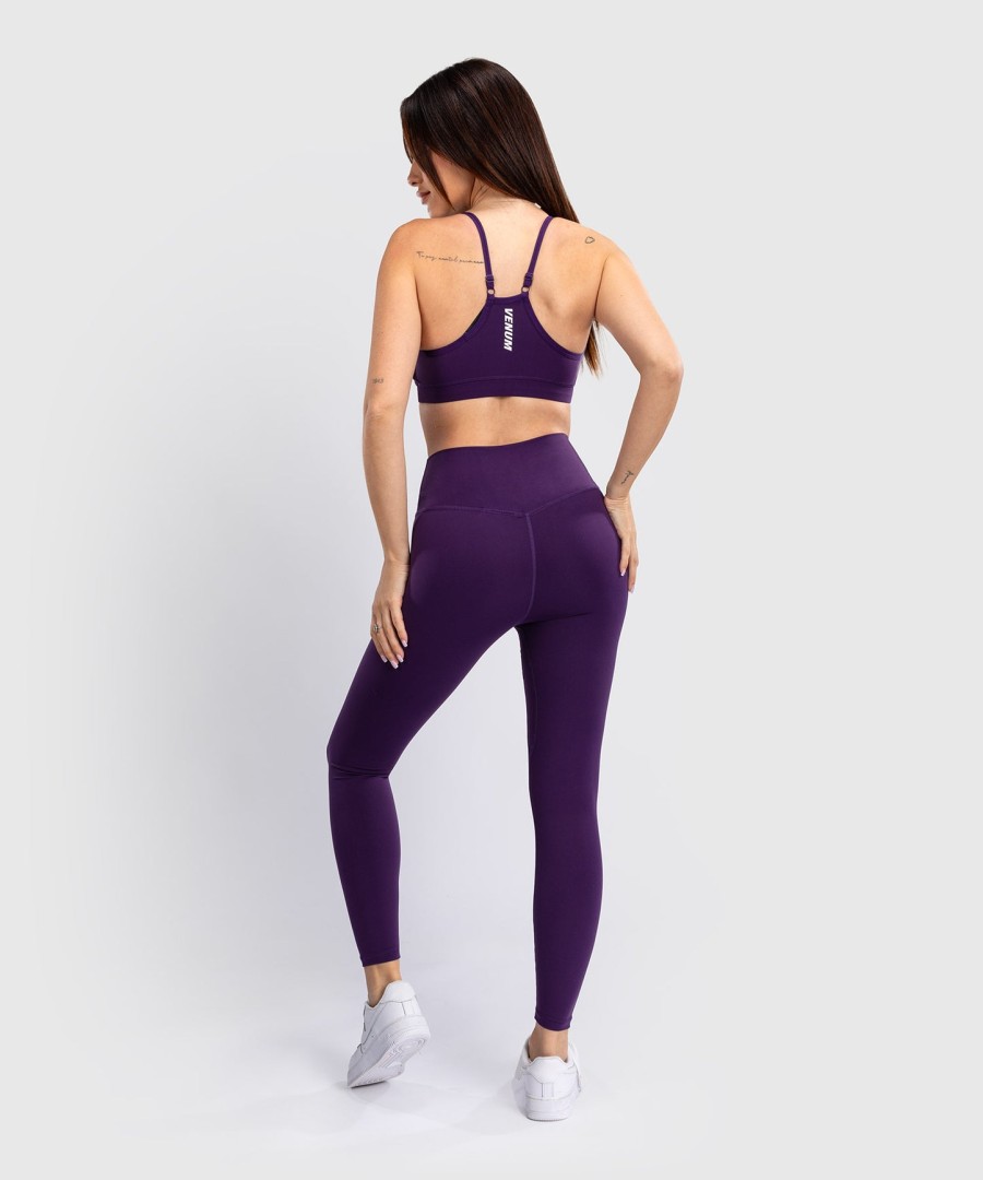 venum essential women leggings - deep purple