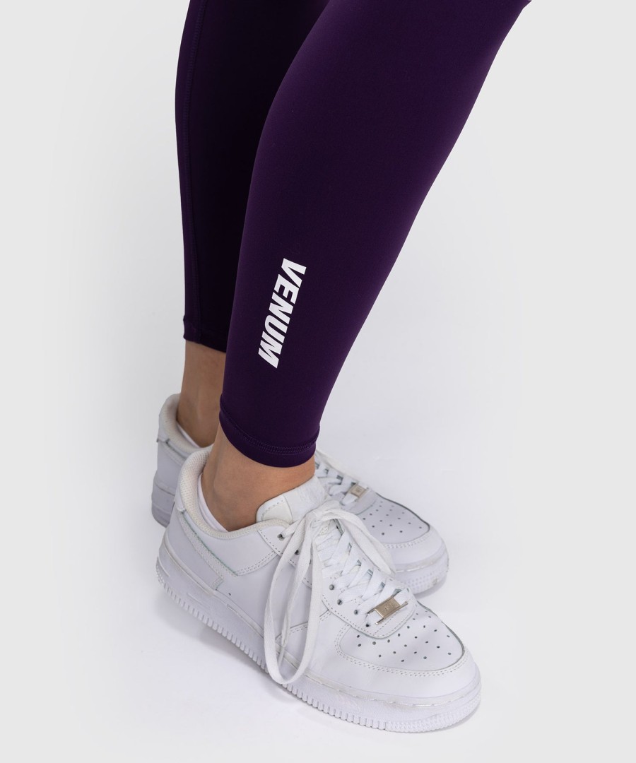 venum essential women leggings - deep purple