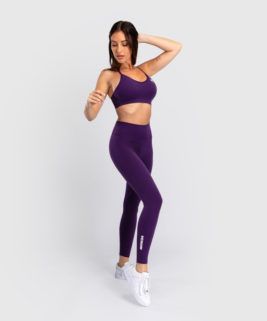venum essential women leggings - deep purple