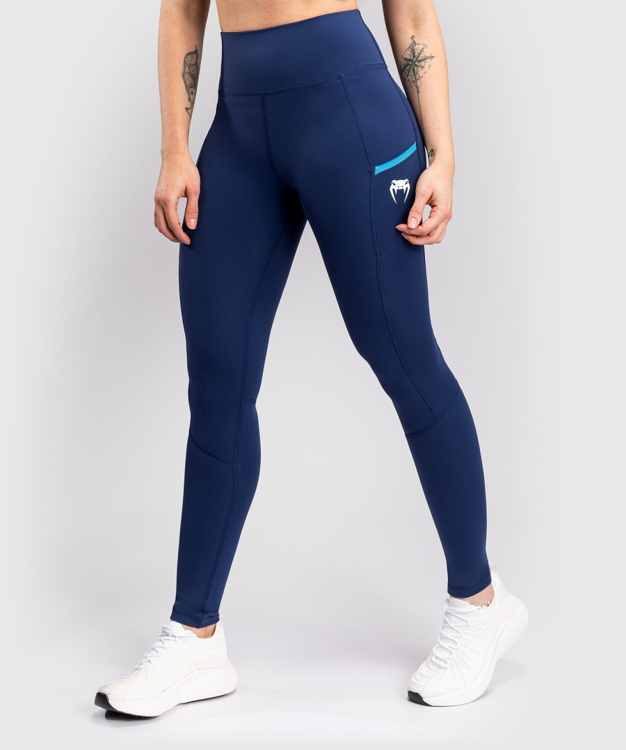 venum x top rank original women full-length leggings - navy blue
