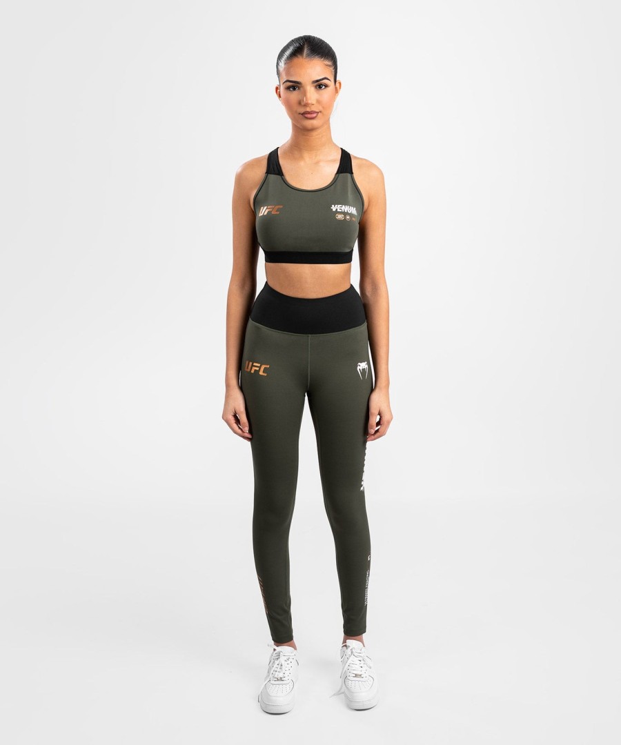 ufc adrenaline by venum fight week women performance tight - khakibronze