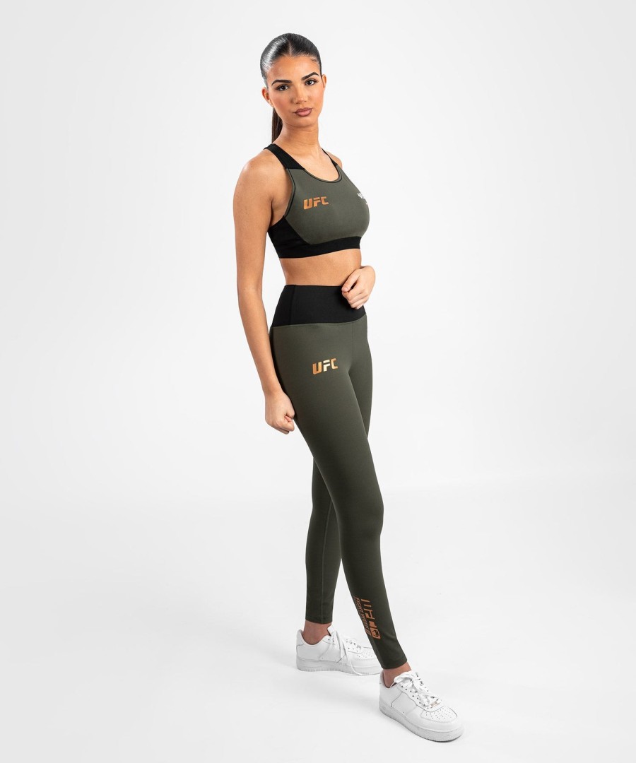 ufc adrenaline by venum fight week women performance tight - khakibronze