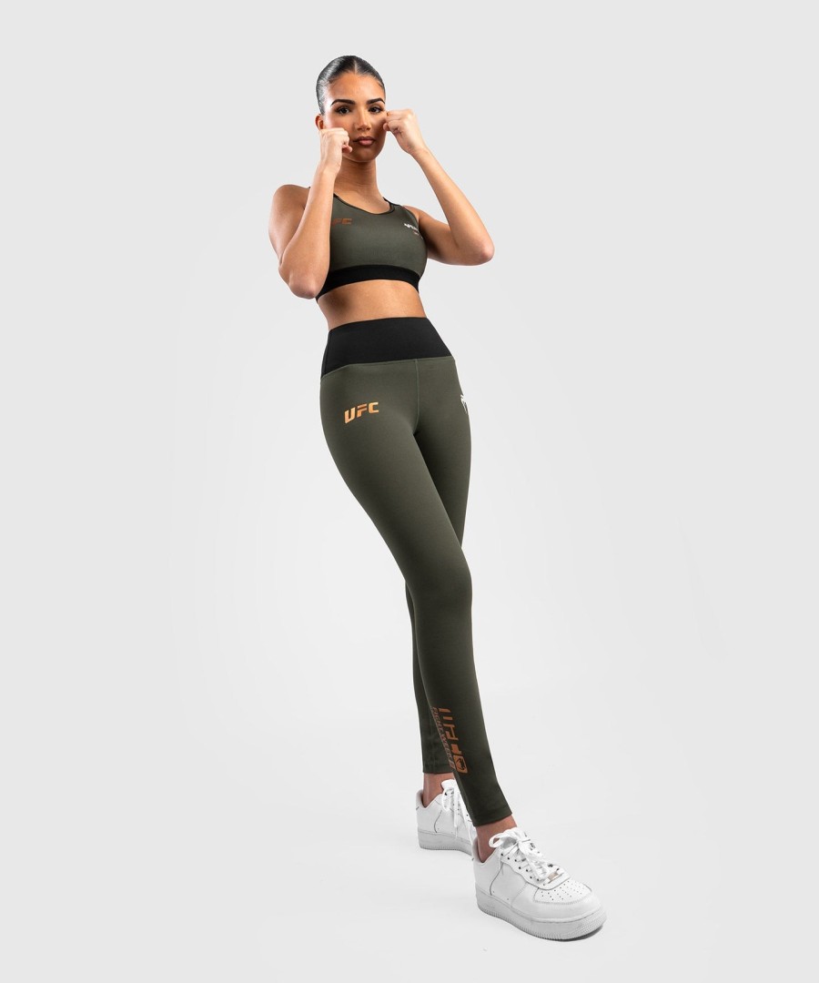 ufc adrenaline by venum fight week women performance tight - khakibronze