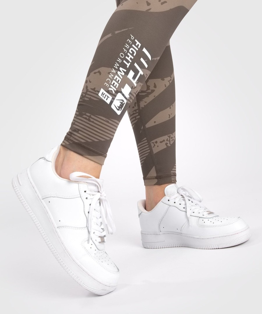 ufc adrenaline by venum fight week women performance tight - desert camo