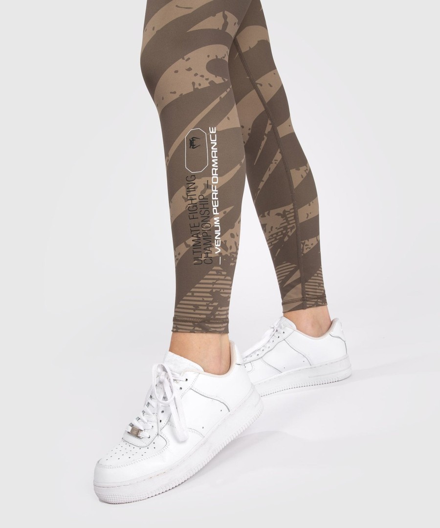 ufc adrenaline by venum fight week women performance tight - desert camo