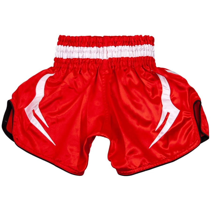 venum bangkok inferno kids muay thai shorts - redwhite