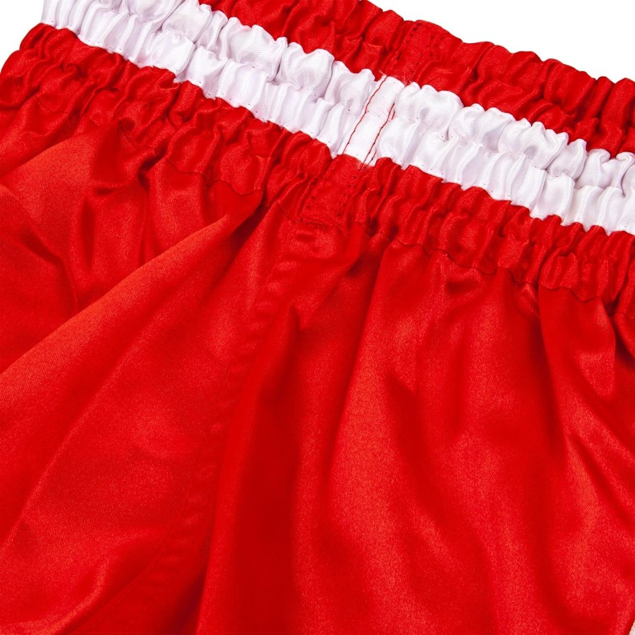 venum bangkok inferno kids muay thai shorts - redwhite