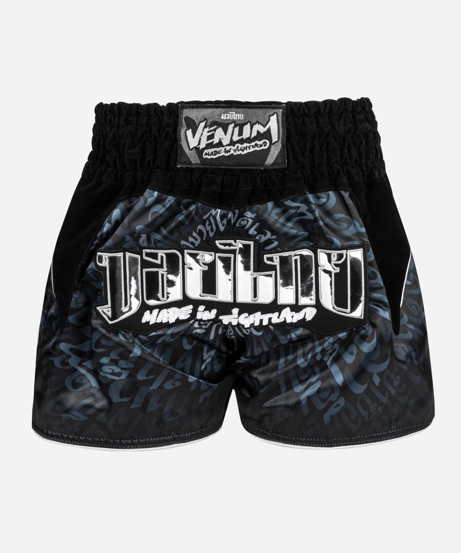 venum attack muay thaï short - blacksilver