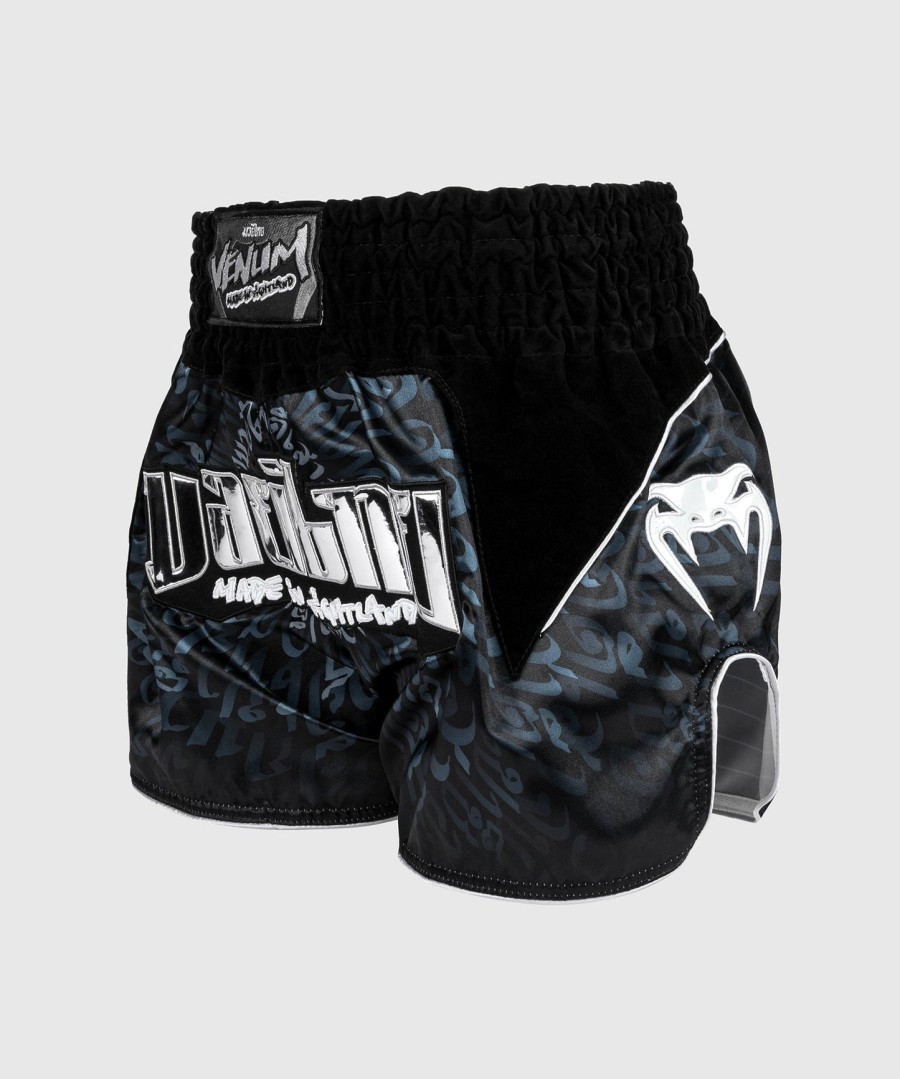 venum attack muay thaï short - blacksilver