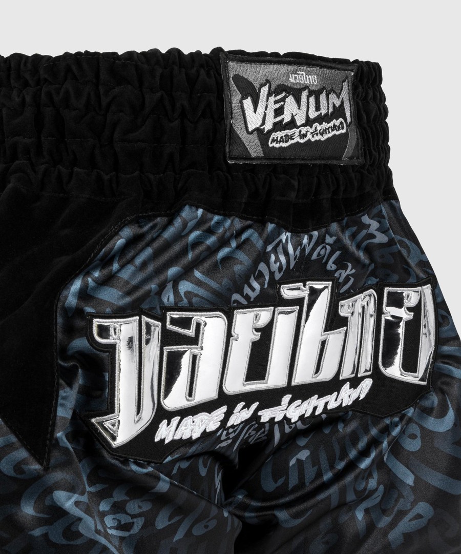 venum attack muay thaï short - blacksilver
