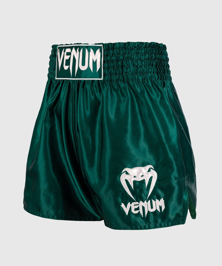venum classic muay thai shorts - forest green