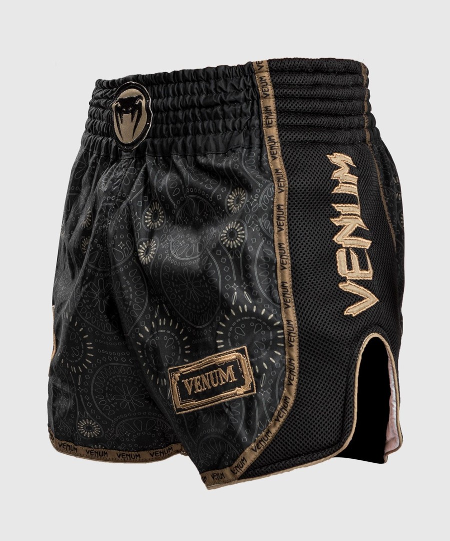 venum santa muerte dark side - muay thai shorts - blackbrown