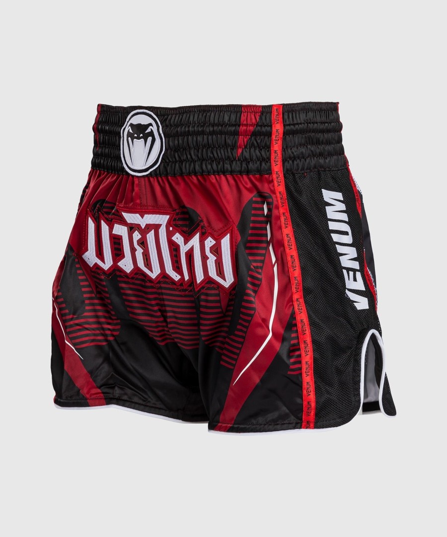 venum adrenaline muay thai shorts - red