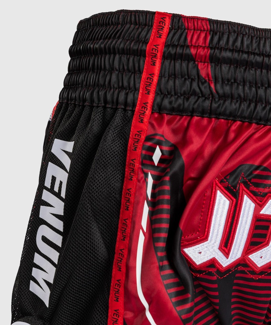venum adrenaline muay thai shorts - red