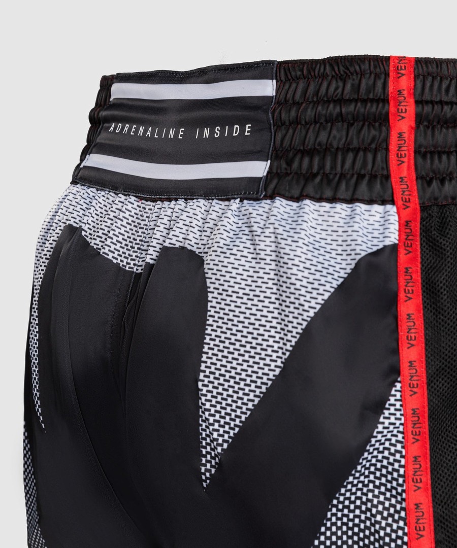 venum adrenaline muay thai shorts - red