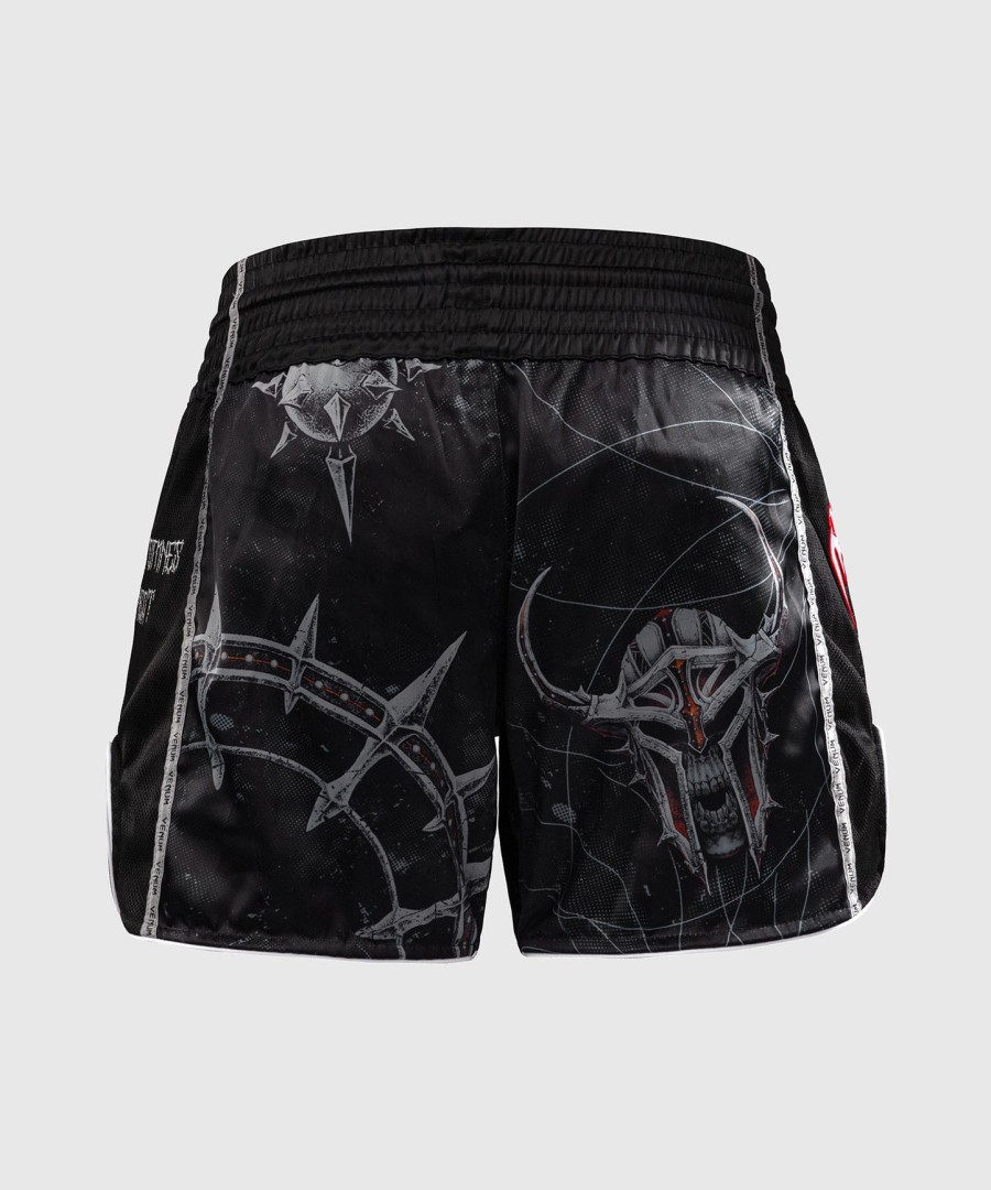 venum gladiator 5.0 muay thai shorts - blackneon orange