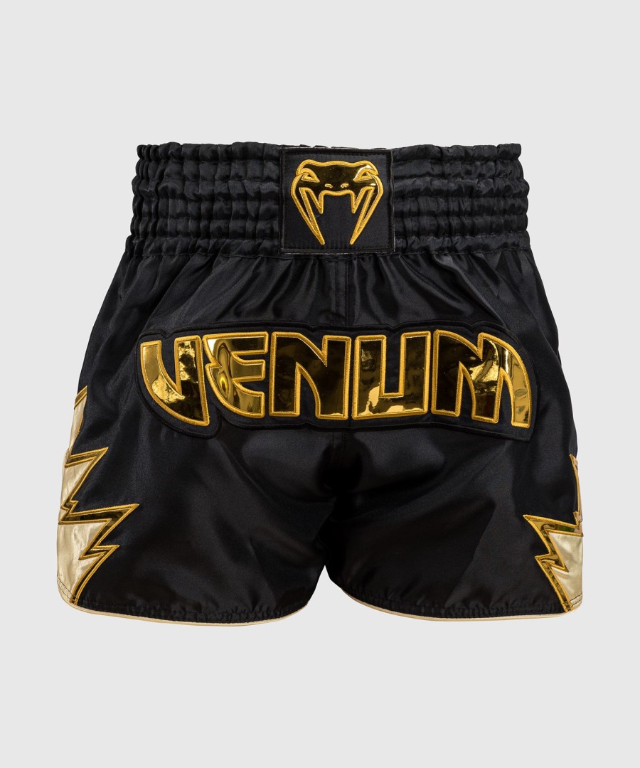 venum inferno muay thai shorts - blackgold