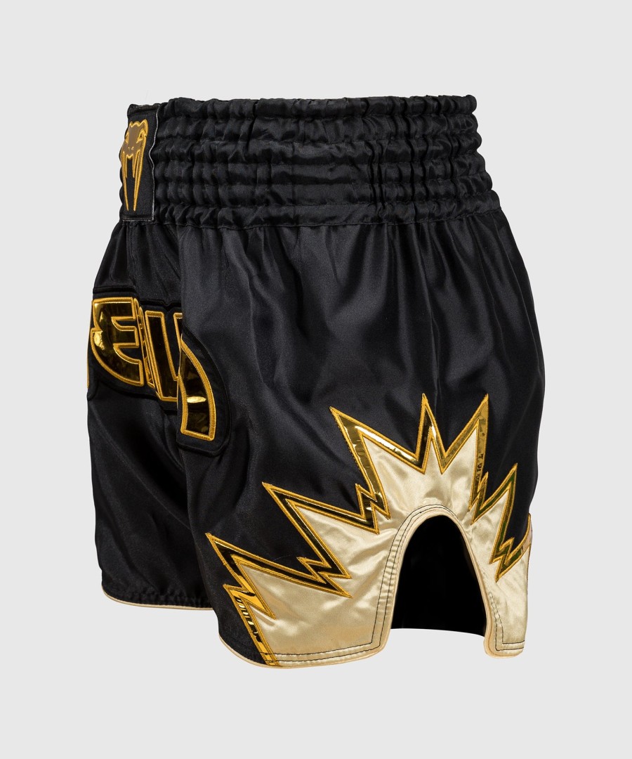 venum inferno muay thai shorts - blackgold