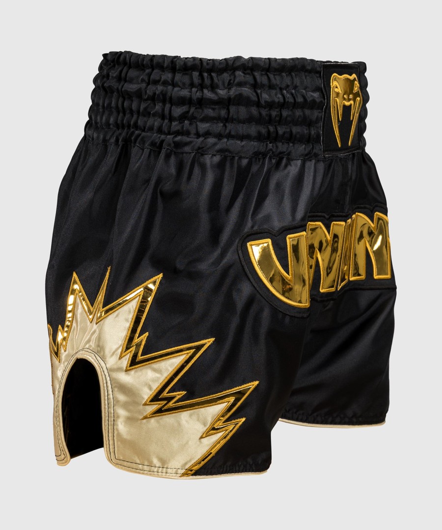 venum inferno muay thai shorts - blackgold