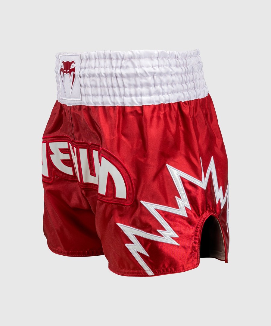 venum inferno muay thai shorts - redwhite