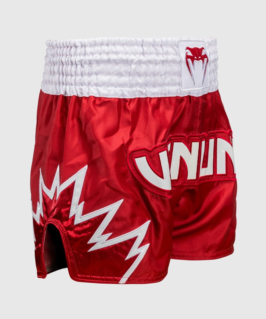 venum inferno muay thai shorts - redwhite