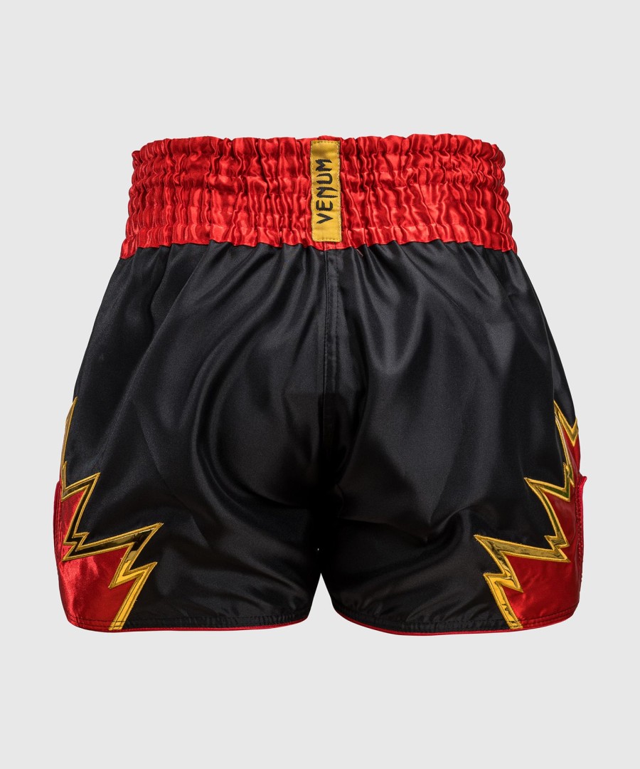 venum inferno muay thai shorts - blackgoldred