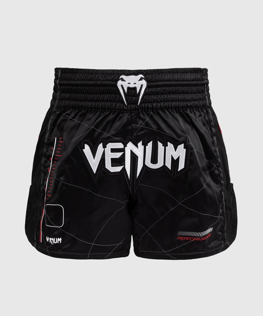 venum tactical xt muay thai shorts - blackfire red