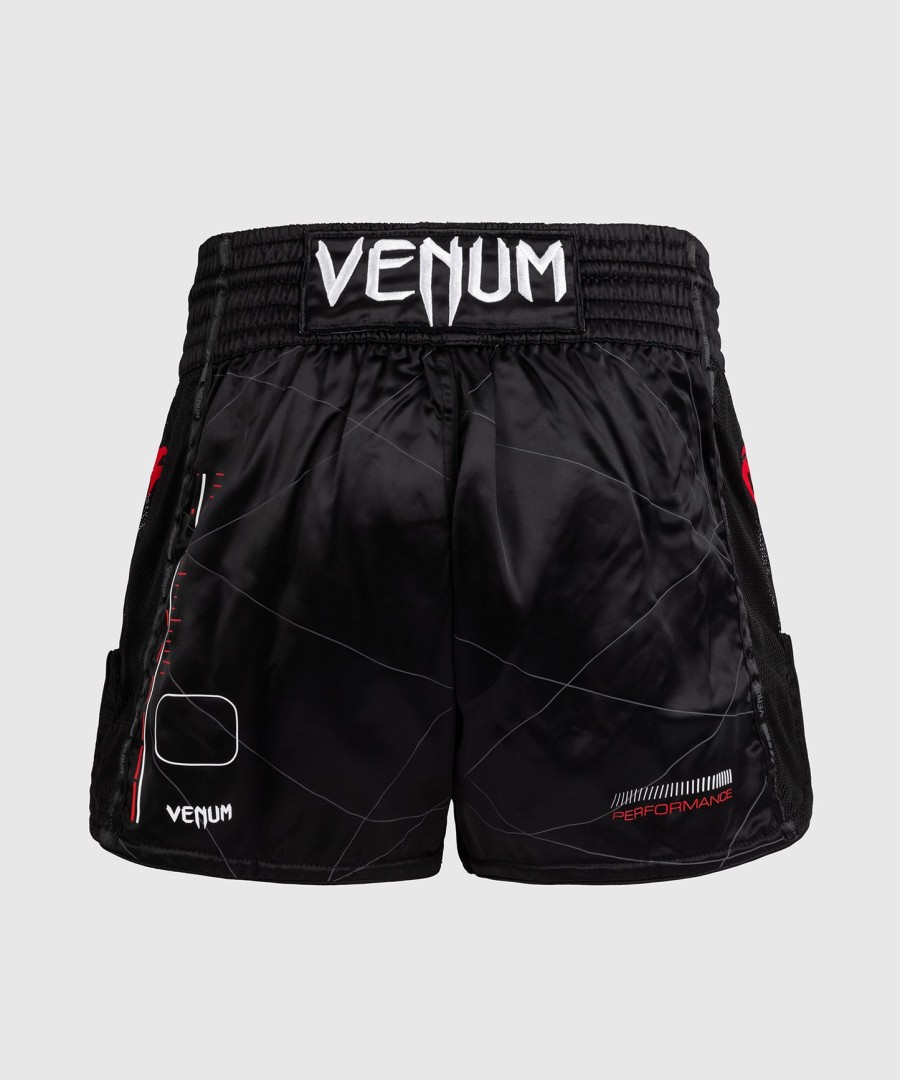 venum tactical xt muay thai shorts - blackfire red
