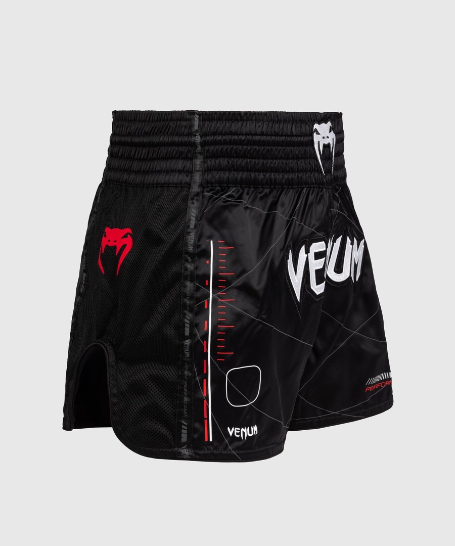 venum tactical xt muay thai shorts - blackfire red