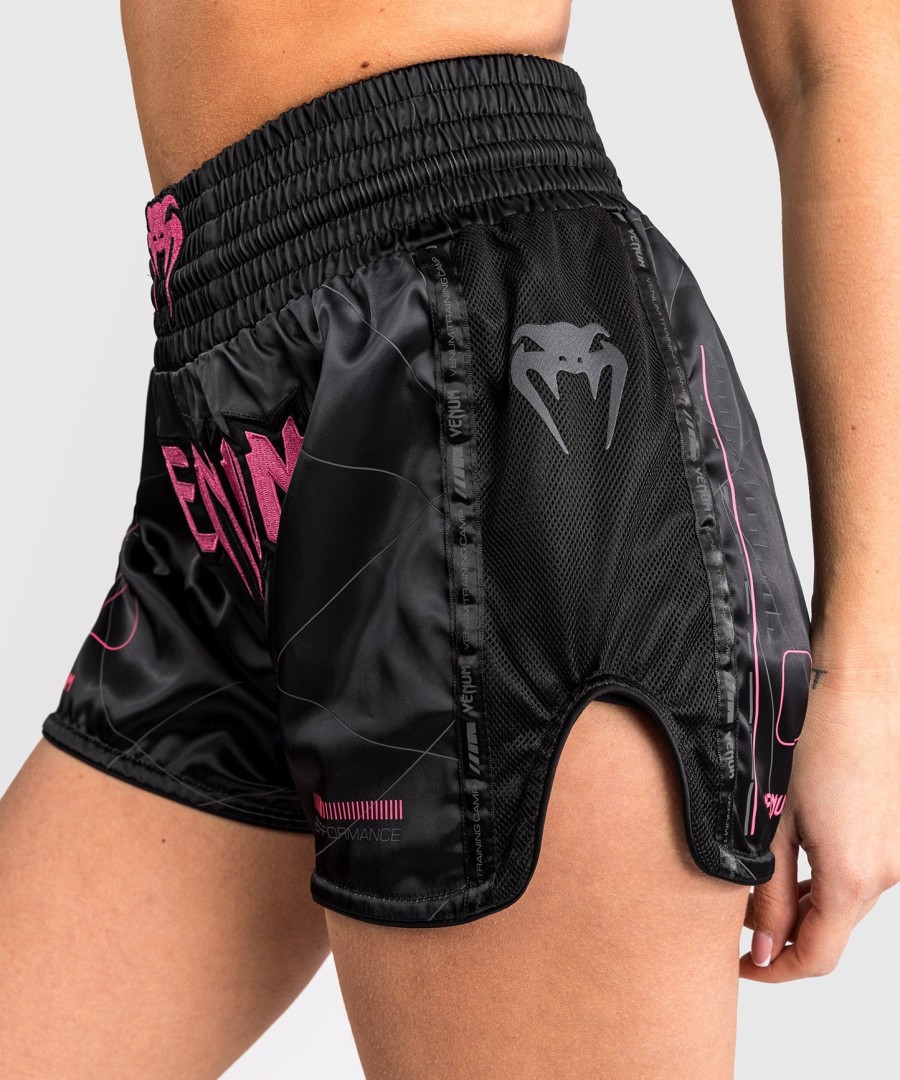 venum tactical xt muay thai shorts - blackstorm grey
