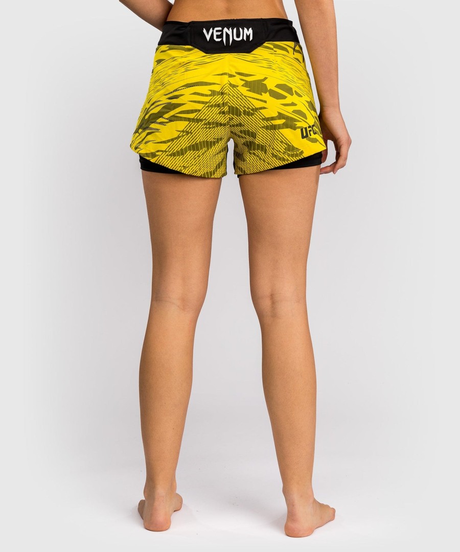 ufc fusion by venum authentic fight night women fight short - yellow