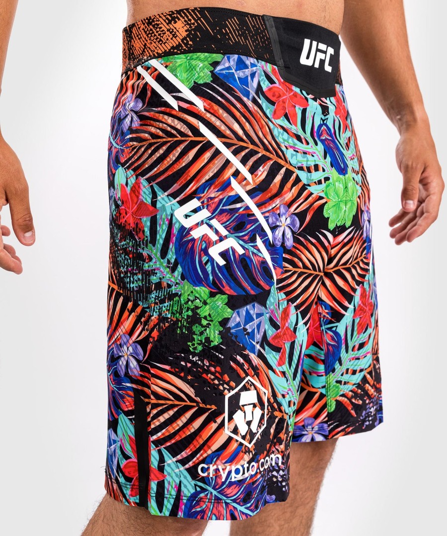 men ufc unrivaled by venum blue dustin poirier long fit fight short