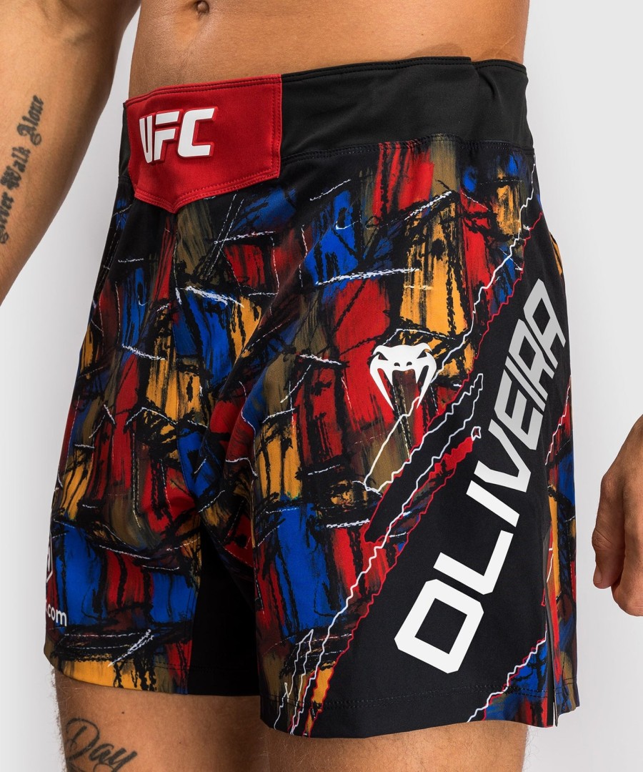 men ufc unrivaled by venum red charles oliveira fight short