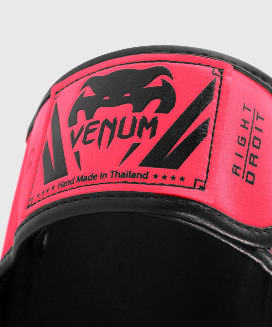 venum elite shin guards - pink