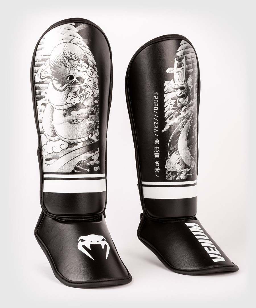 venum ykz21 shin guards - for kids - blackwhite