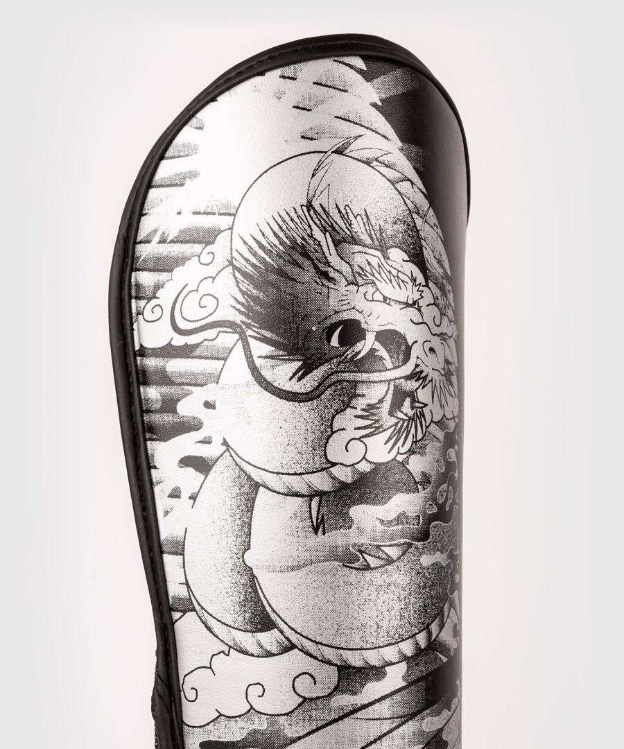 venum ykz21 shin guards - for kids - blackwhite