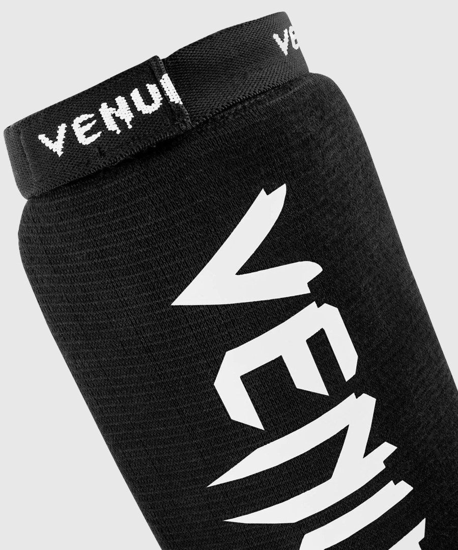 venum kontact shin guards without foot - black