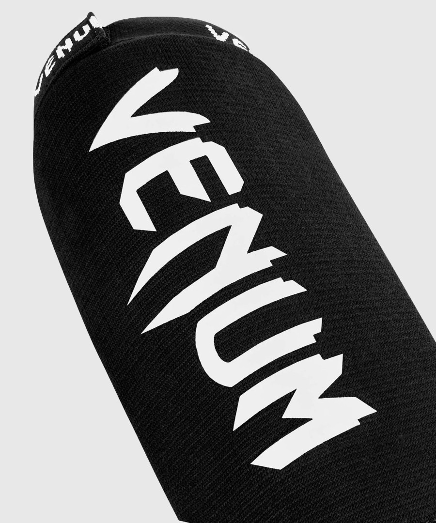venum kontact shin guards without foot - black