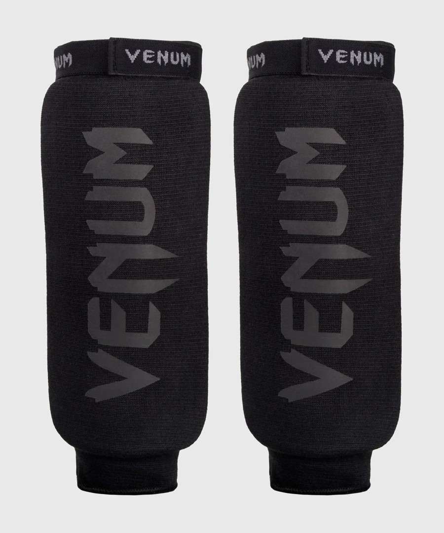 venum kontact shin guards without foot - blackblack