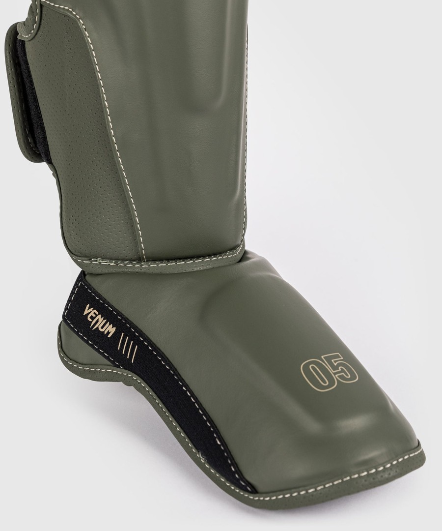 venum impact evo shin guards - military green