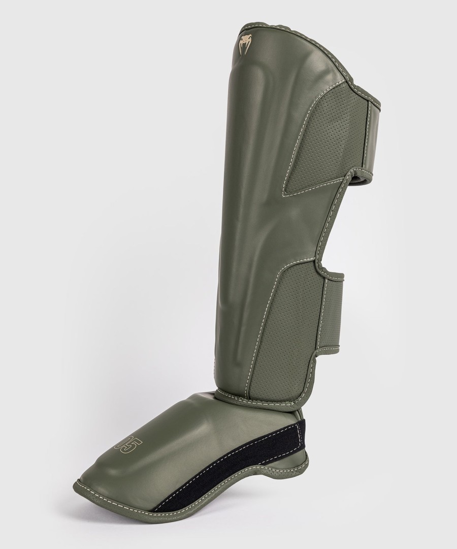 venum impact evo shin guards - military green