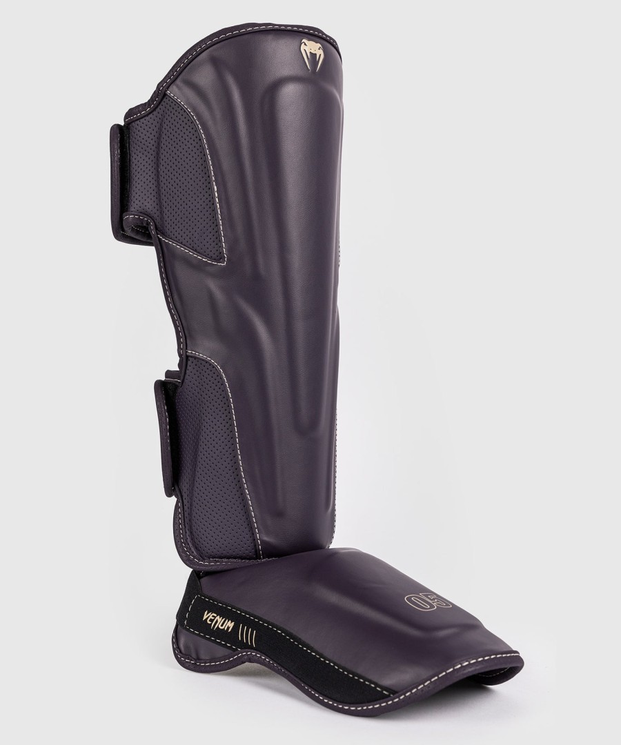 venum impact evo shin guards - deep purple