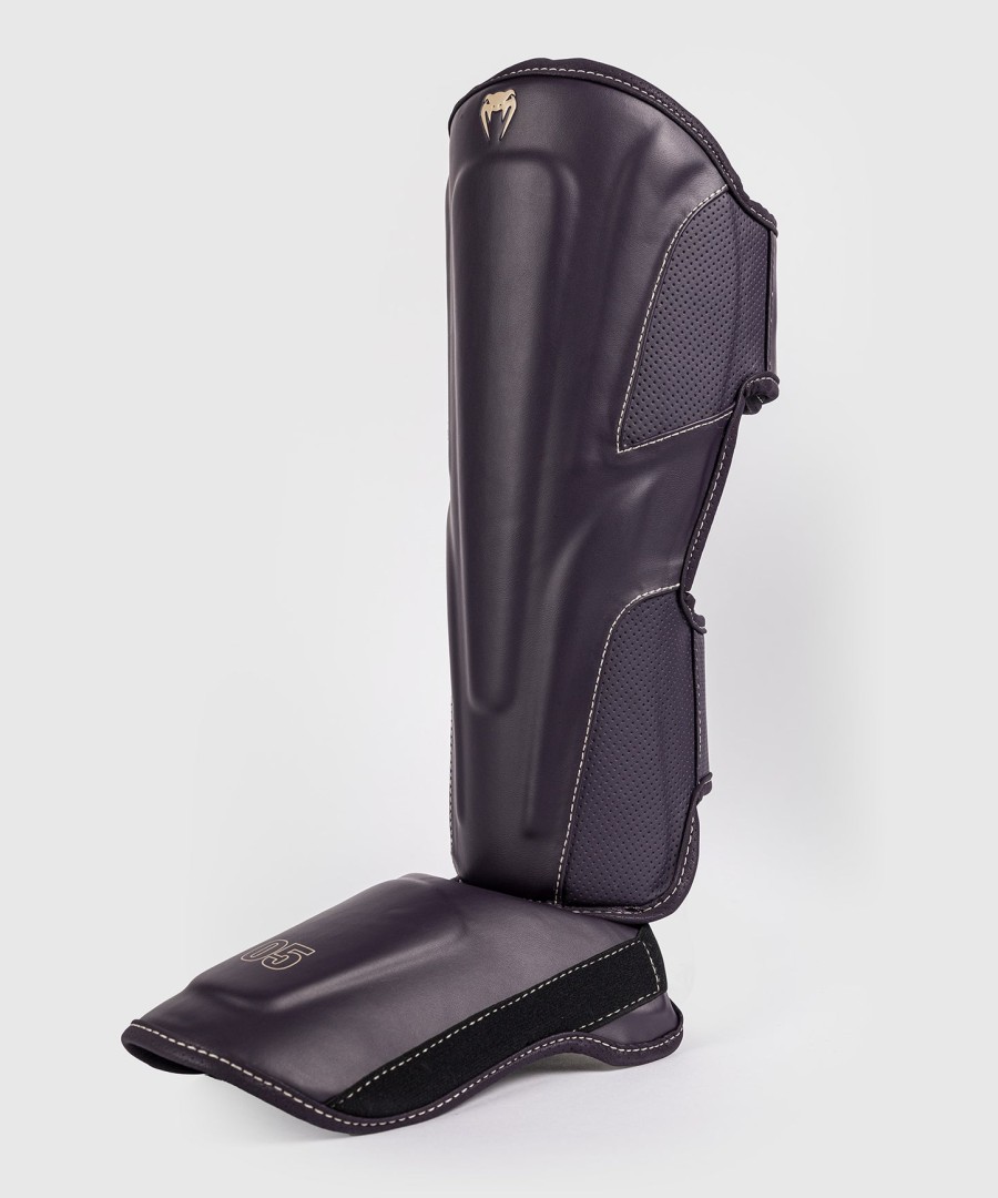 venum impact evo shin guards - deep purple