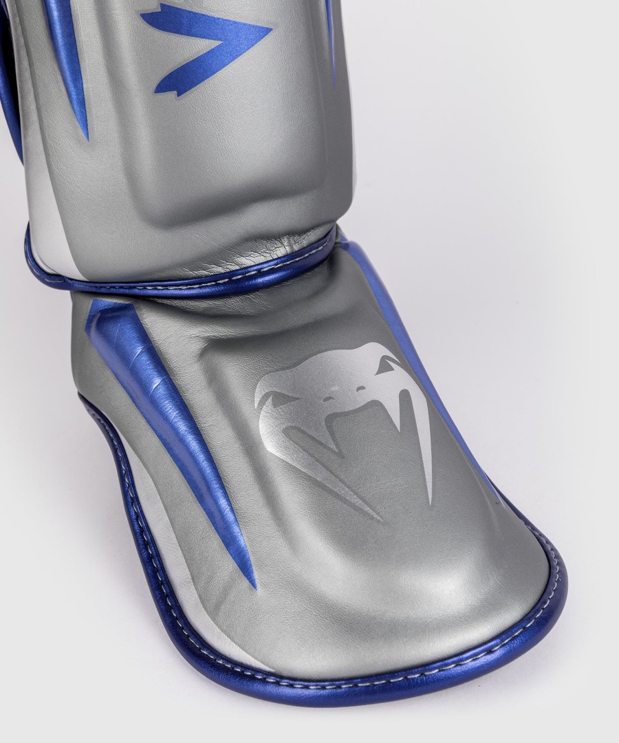 venum elite shin guards - grey - special edition