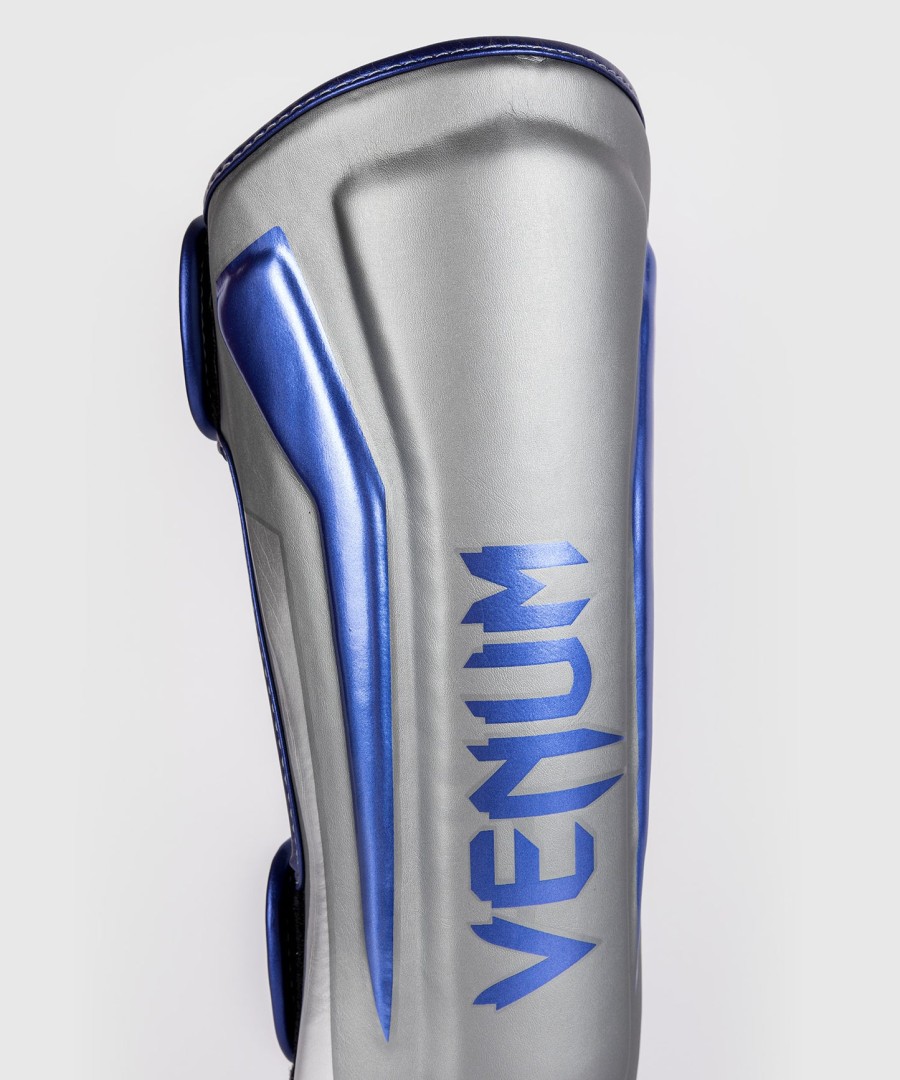 venum elite shin guards - grey - special edition