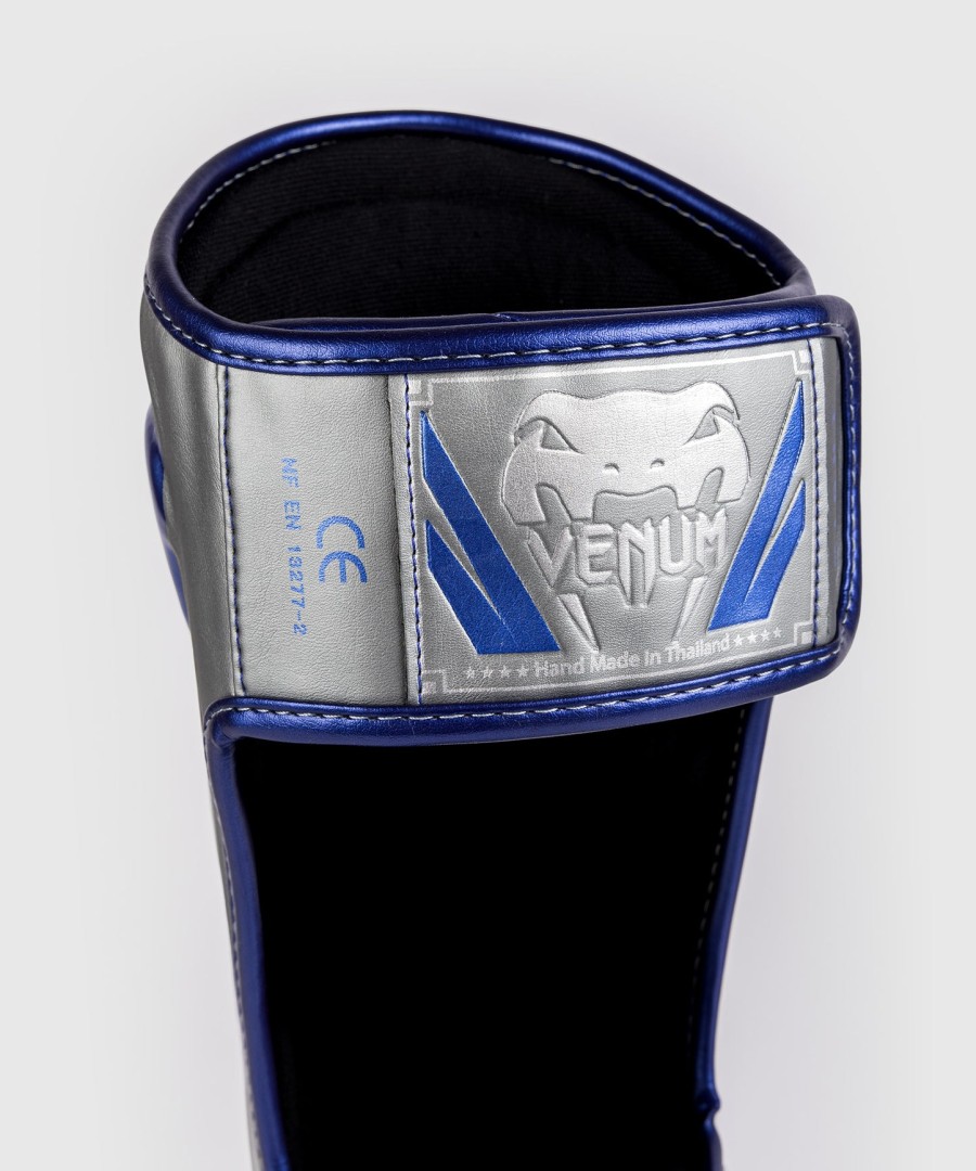 venum elite shin guards - grey - special edition