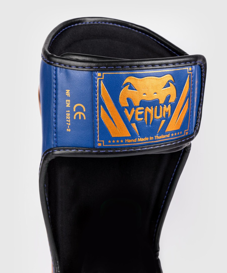 venum elite shin guards - royal blue - special edition